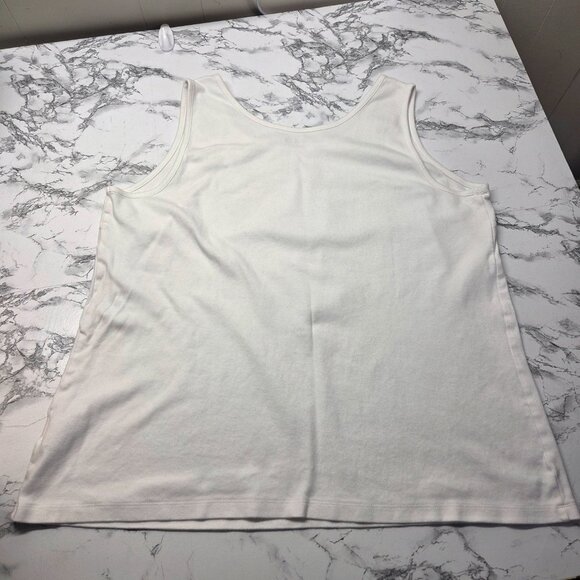 Lands' End 2X Navy Blue White Casual T-Shirt Tank Top Bundle of 3 - Picture 7 of 8